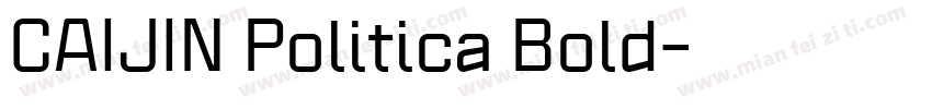 CAIJIN Politica Bold字体转换